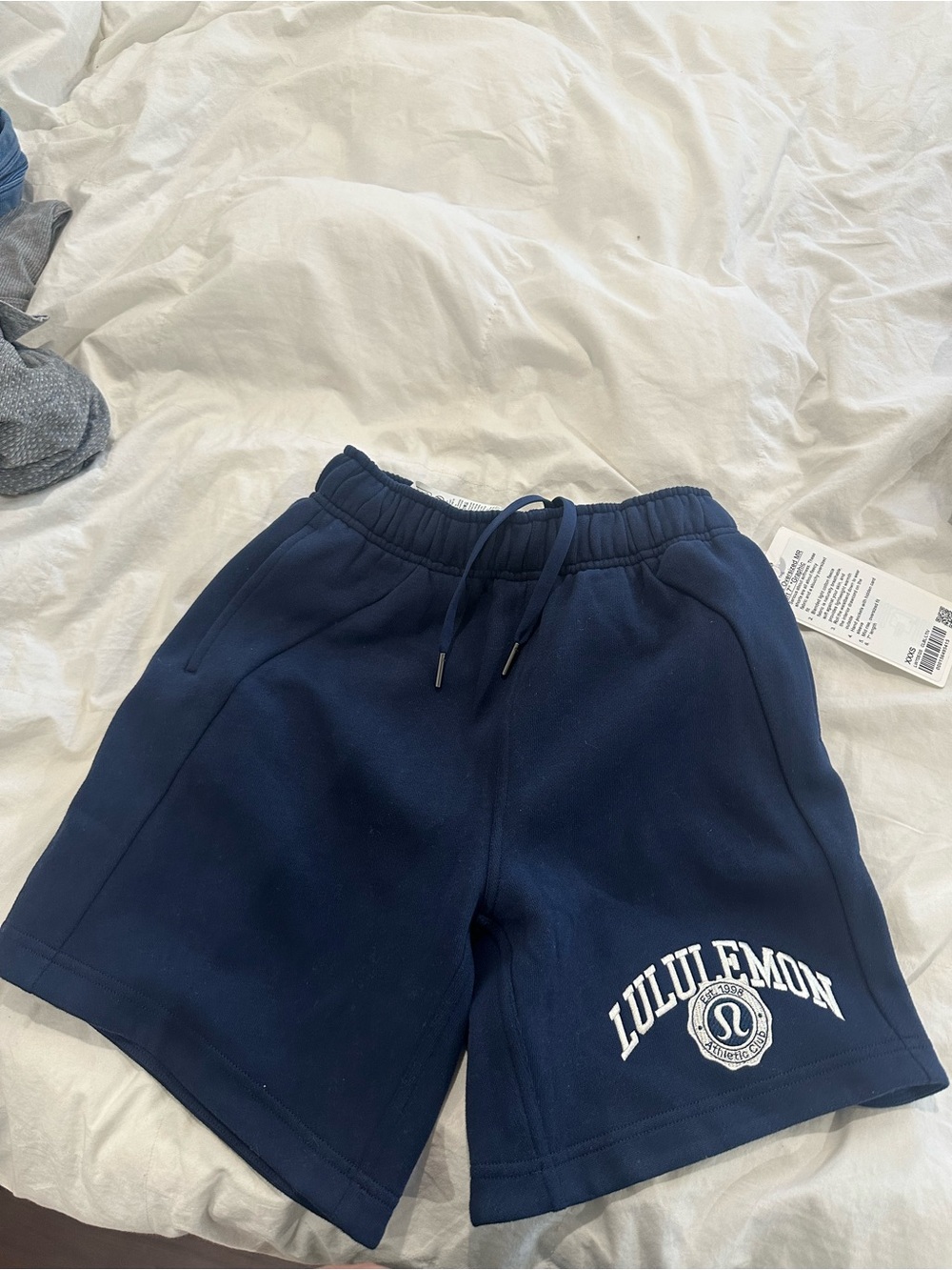 lululemon athletica womens Navy Logo Sweat Shorts